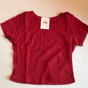 Brandy Melville John Galt one size red tee